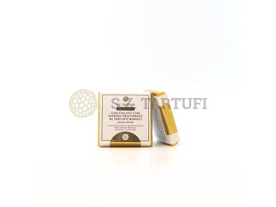S.Z. Tartufi Tavoletta di cioccolato con ripieno profumato al tartufo bianco senza aromi artificiali 50 gr. EDIZIONE LIMITATA