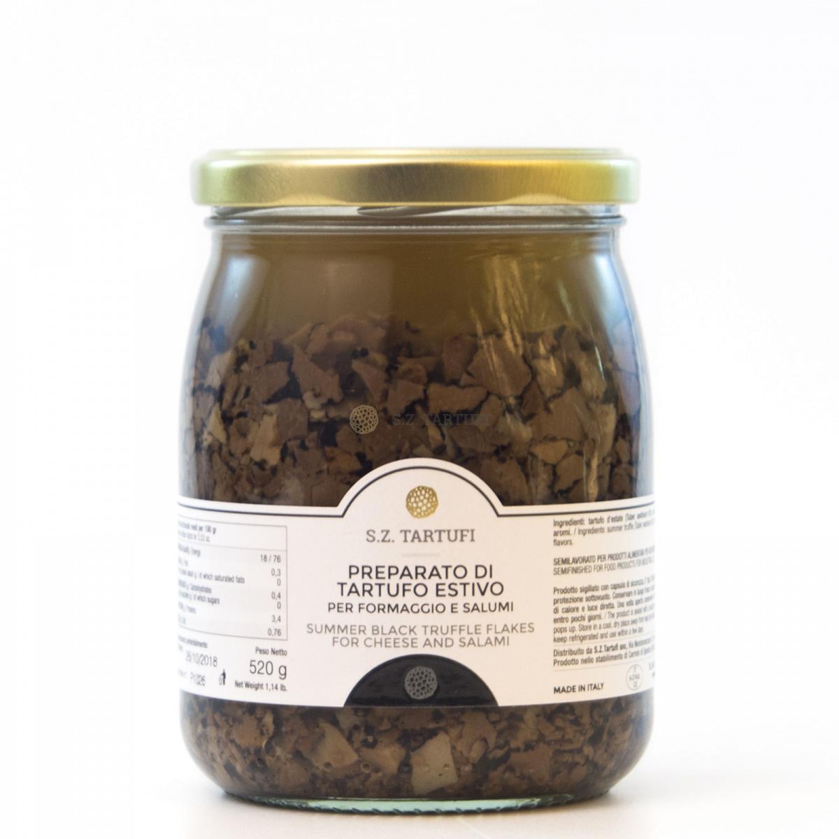 Summer black truffle flakes 520 gr. 1,14 lb. S.z. tartufi sz35