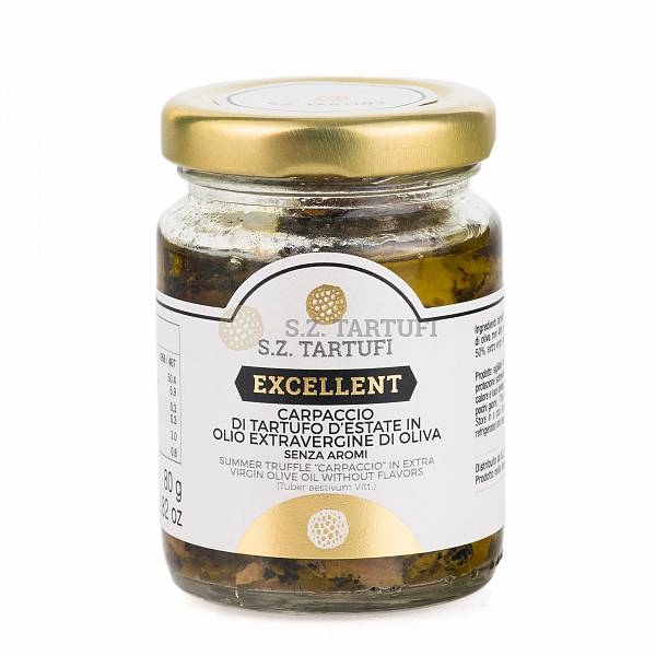 S.Z. Tartufi Carpaccio di Tartufo Estivo in olio extravergine di oliva senza aromi 80g